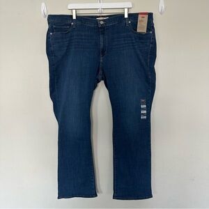 Levi’s Classic Bootcut Jeans Hypersoft Mid Rise‎ Dark Wash 26W L NWT